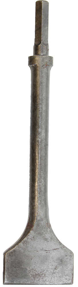 Chipping Hammer 1-1/2" Chisel, Hex Shank/Oval Collar, 18"