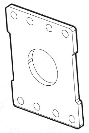 Base Plate with Through Bolts