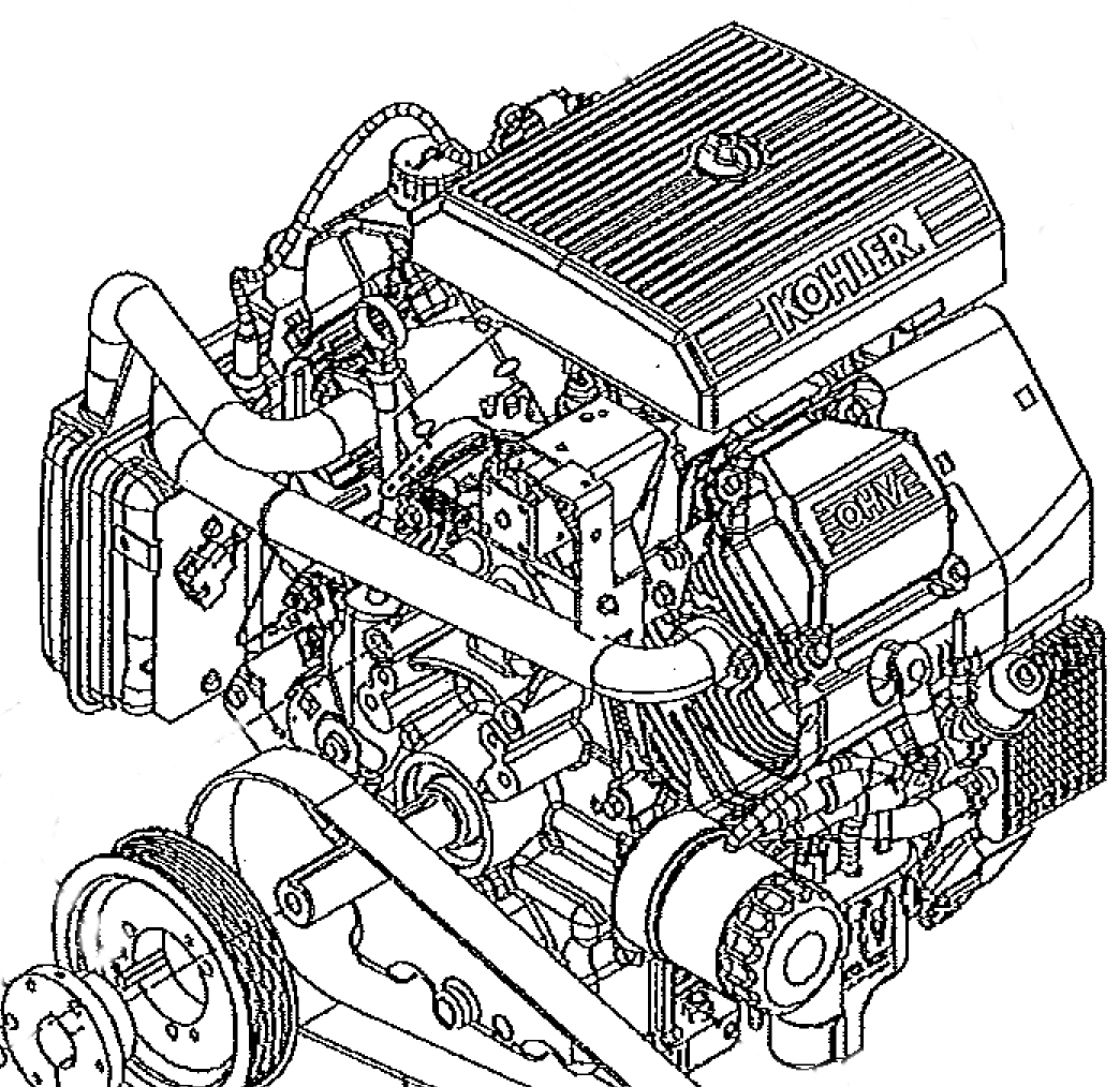 Engine, Kohler 26.5Hp EFI ECH749