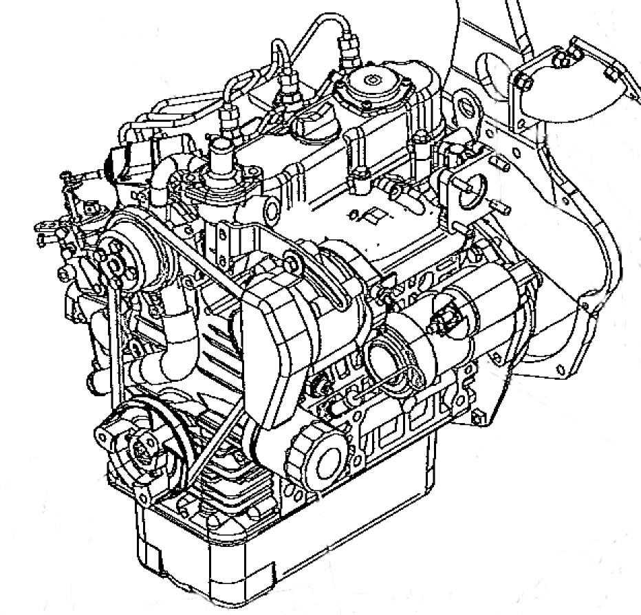 Engine, Diesel, 25Hp, Hz Shaft